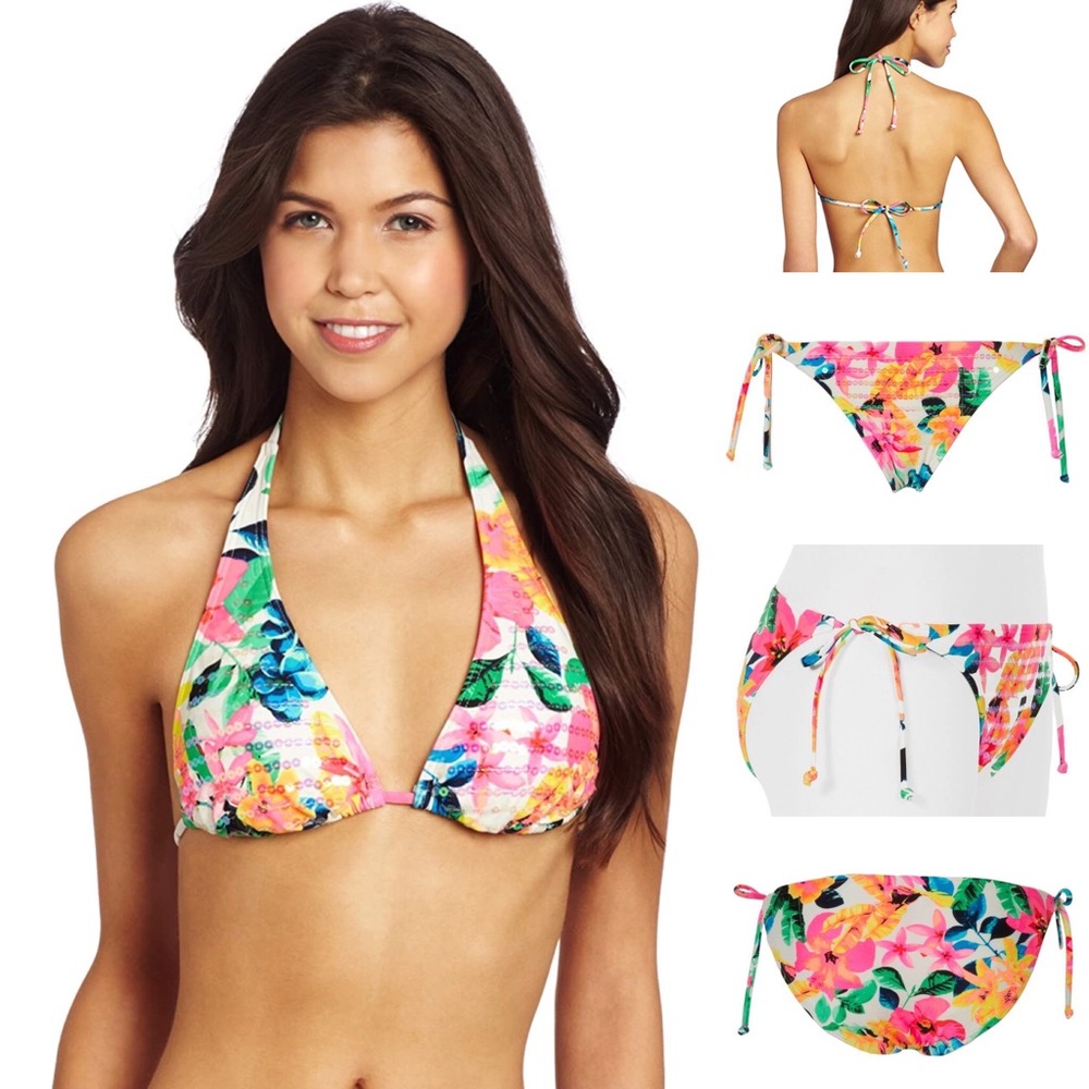 Floral sequin bikini